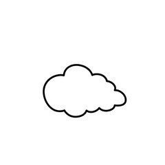 Clouds line art icon