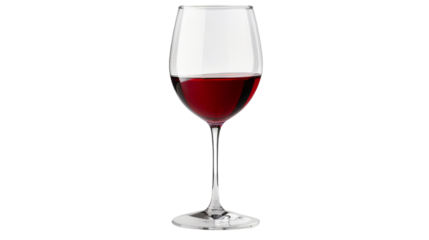 A glass of wine on a transparent background