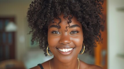 Beautiful Woman with a Charming Smile