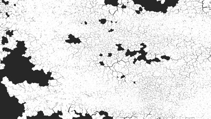 Black and white grunge. Distress overlay texture. Abstract surface dust and rough dirty wall background concept. Worn, torn, weathered effect. Vector illustration, EPS 10.		