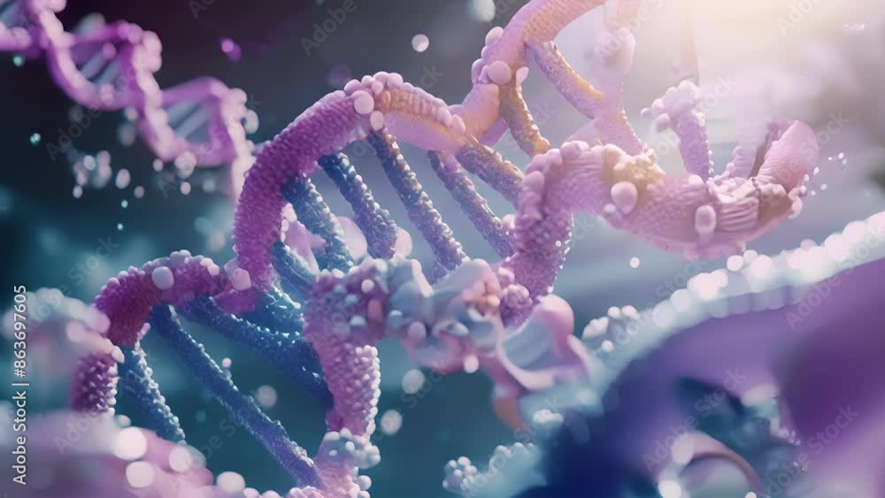 Poster a closeup of a rie translating a strand of mrna into a specific protein sequence.