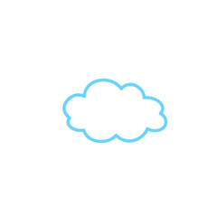 Clouds line icon