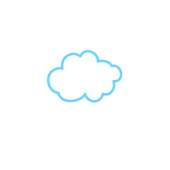 Clouds line icon