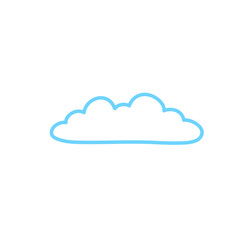 Clouds line icon