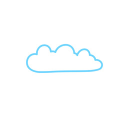 Clouds line icon