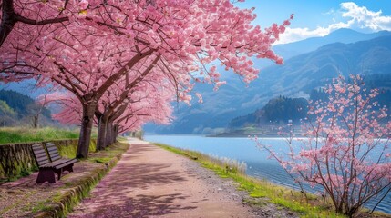 Cherry Blossoms that Bloom in Spring