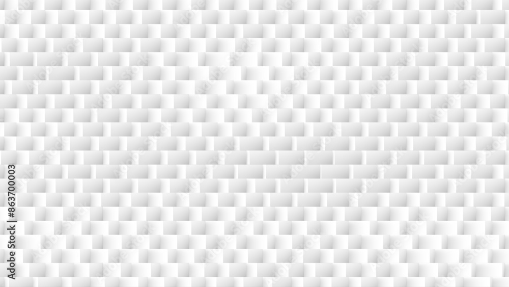 Aufkleber white geometrical seamless wall background. abstract geometric 3d paper style texture. vector illust