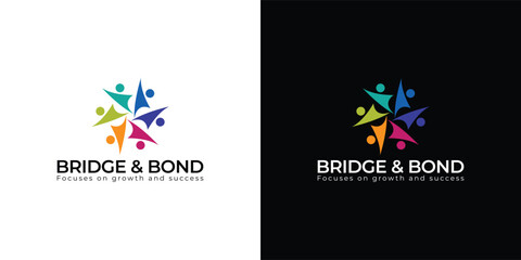 Connecting the Gap Bridge & Bond Logo Design - Unify Your Brand