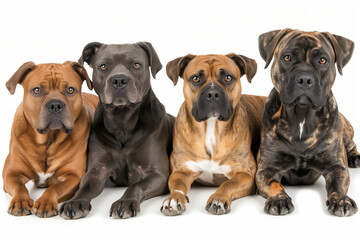 Obraz premium Dog isolated on white background.