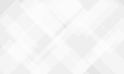 White and gray geometric glossy square technology background. Seamless white geometric banner concept vector background.  cover, poster, brochure, banner, wallpaper design.