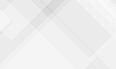 White and grey abstract technology banner design. Business concept geometric white and gray squares Pattern texture background. Design for brochure, banner, wedding card, cover, flyer.