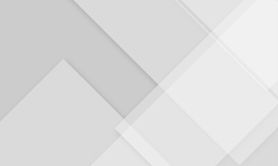 White and gray square technology modern background. Abstract white and grey color geometric background with copy space. Design for cover, poster, brochure, banner, wallpaper design.