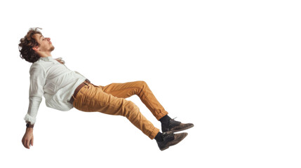 Casual Leaning Pose on transparent background