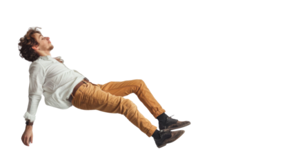 Casual Leaning Pose on transparent background