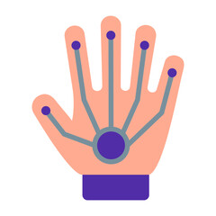 Wired Glove flat icon