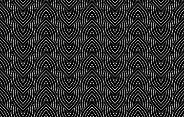 Abstract geometric pattern. A seamless vector background. White and black ornament. Graphic modern pattern. Simple lattice graphic design.