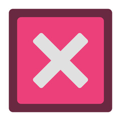 Obraz premium Close flat icon