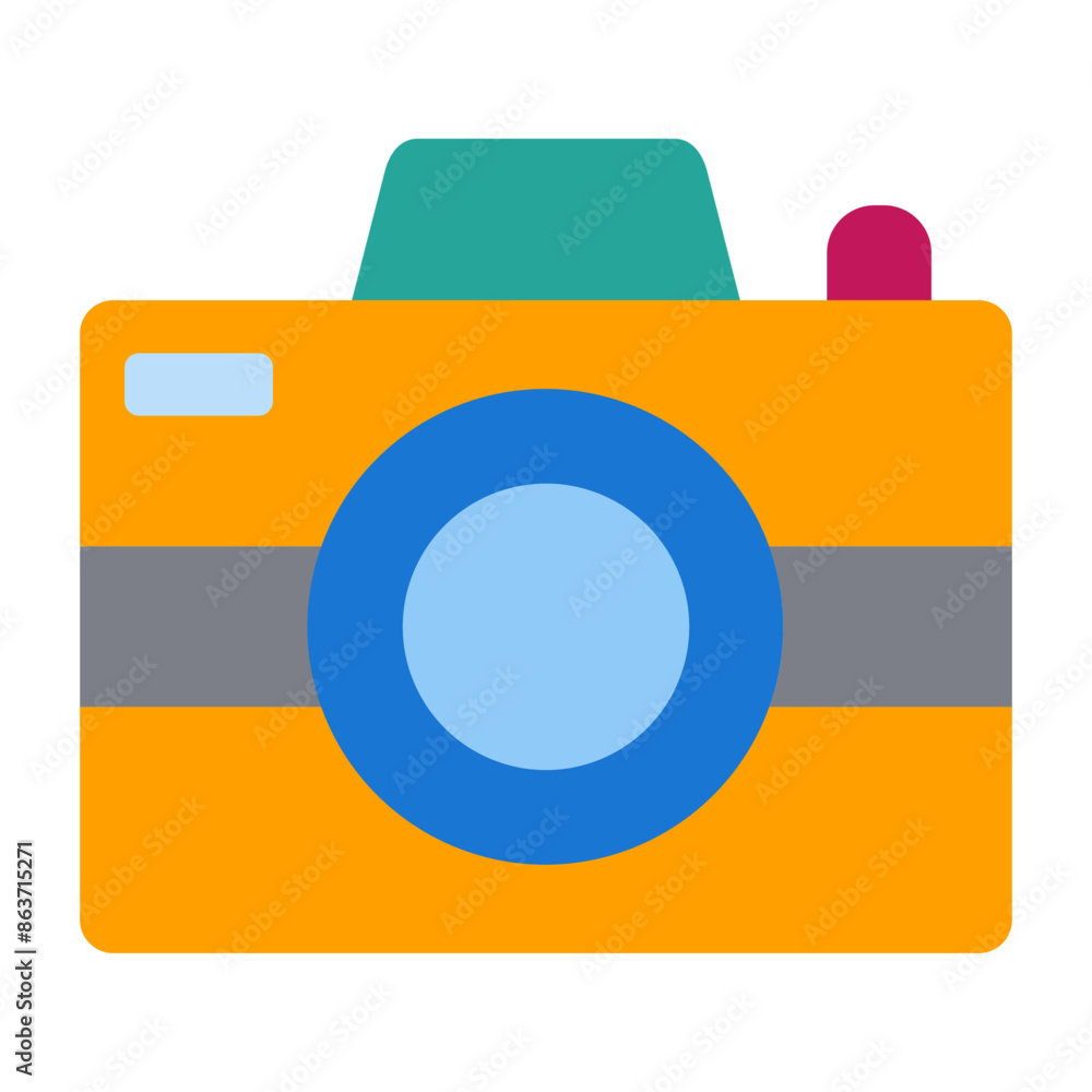 Poster Camera flat icon