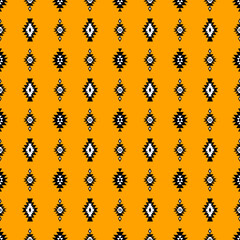 Seamless Native pattern american tribal indian ornament pattern geometric ethnic textile texture tribal aztec pattern navajo mexican fabric seamless Vector decoration fashion