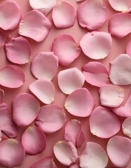 Obraz premium pink rose petals background