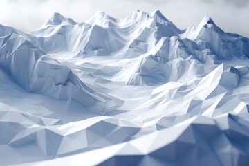 Obraz premium Frozen Geometric Peaks