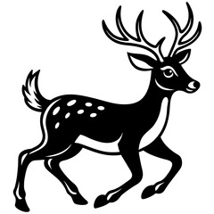 deer silhouette vector art