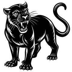 illustration of a panther vector design 