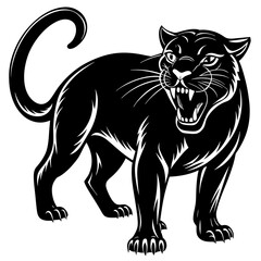 illustration of a panther vector design 