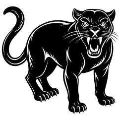 illustration of a panther vector design 