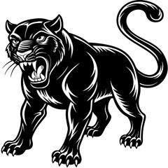 illustration of a panther 