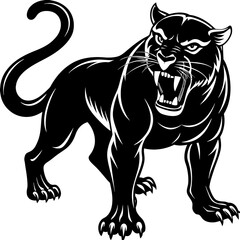 illustration of a panther 