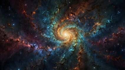 The infinite complexity of a fractal galaxy in a single image ai_generated