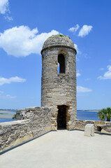 City view of St Augustine, Florida, US