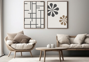 Scandinavian Photo Frame With Generative AI