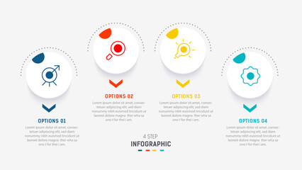 Three Step Infographic label design Vector template with line icons. process steps diagram, presentations, workflow layout, banner, flow chart, info graph vector illustration.