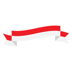 Indonesia Flag Ribbon