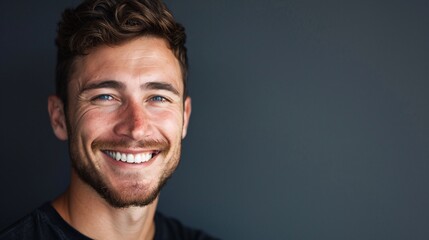 Obraz premium Portrait of a happy young man