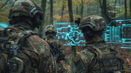Harness holographic AR for tactical 3D terrain mapping in intelligent reconnaissance.