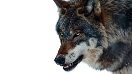 Wolf on transparent background 