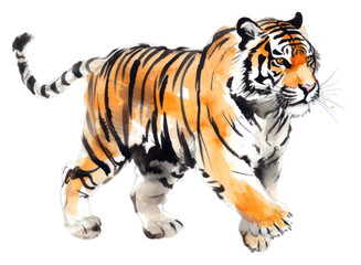 Obraz premium PNG Tiger chinese zodiac wildlife animal mammal.