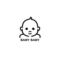 Cute baby logo