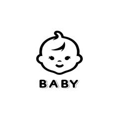 Cute baby logo