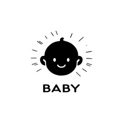 Cute baby logo