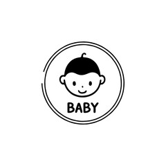 Cute baby logo