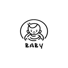 Cute baby logo