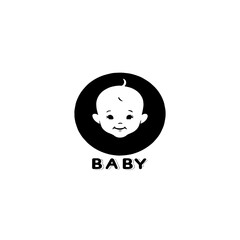 Cute baby logo