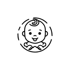 Cute baby logo