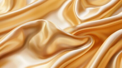 Obraz premium A close up view of a shiny gold fabric