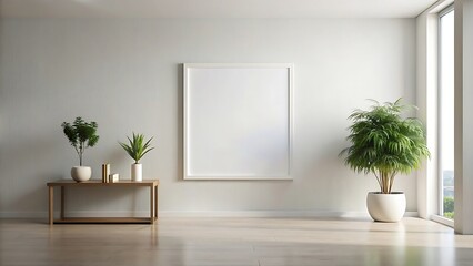 Blank Canvas in a Modern Interior.