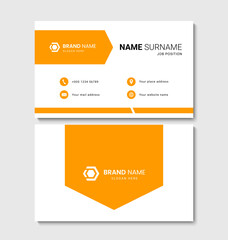 Clean and modern business card design. Vector